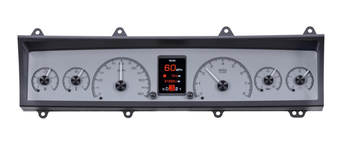 1969-76 Chevy Nova HDX System, Silver Face - Dakota Digital HDX
