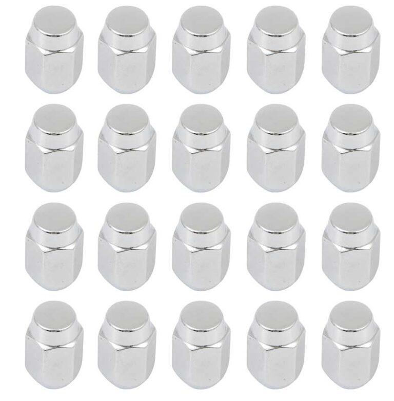 20 Chrome Acorn Lug Nuts For Chevrolet Rally Wheels – 7/16-20 RHT Thread – NOS Vintage Style