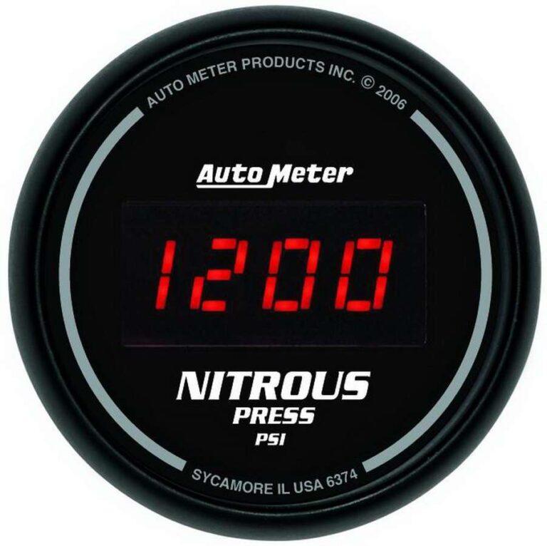 Autometer Cobalt Series Nitrous Pressure 2-1/16'' Gauge 0-1600 PSI (6174) main image 1